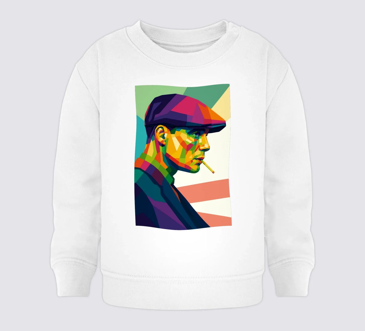 thomas shelby retro pop art wpap felpa neonato da aiswa