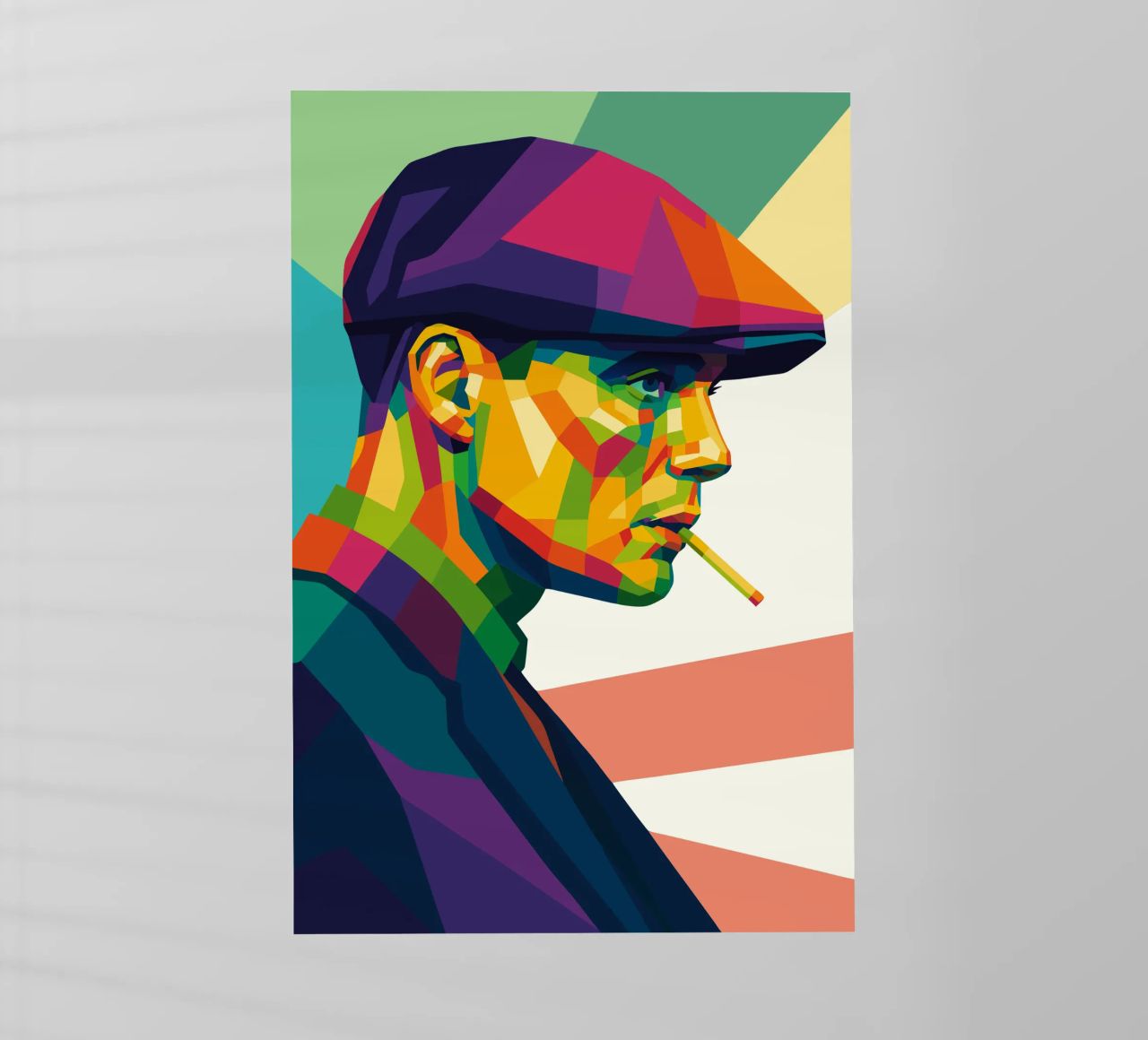 thomas shelby retro pop art wpap pellicola backlit da aiswa