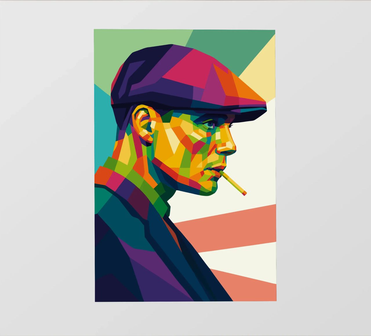 thomas shelby retro pop art wpap pellicola backlit da aiswa