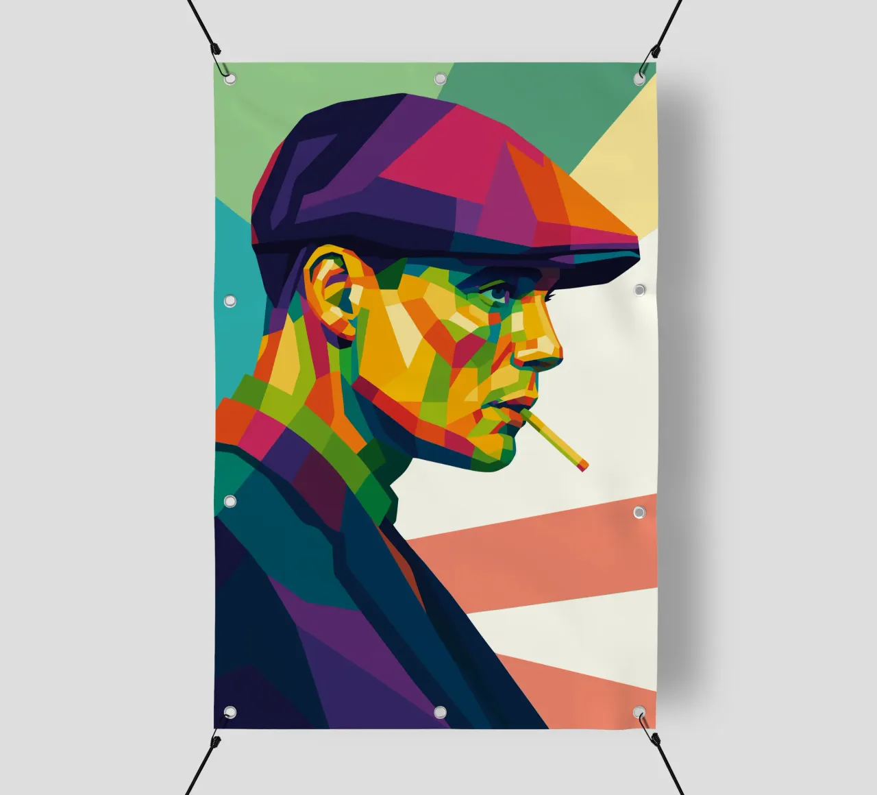 thomas shelby retro pop art wpap telo in pvc da aiswa