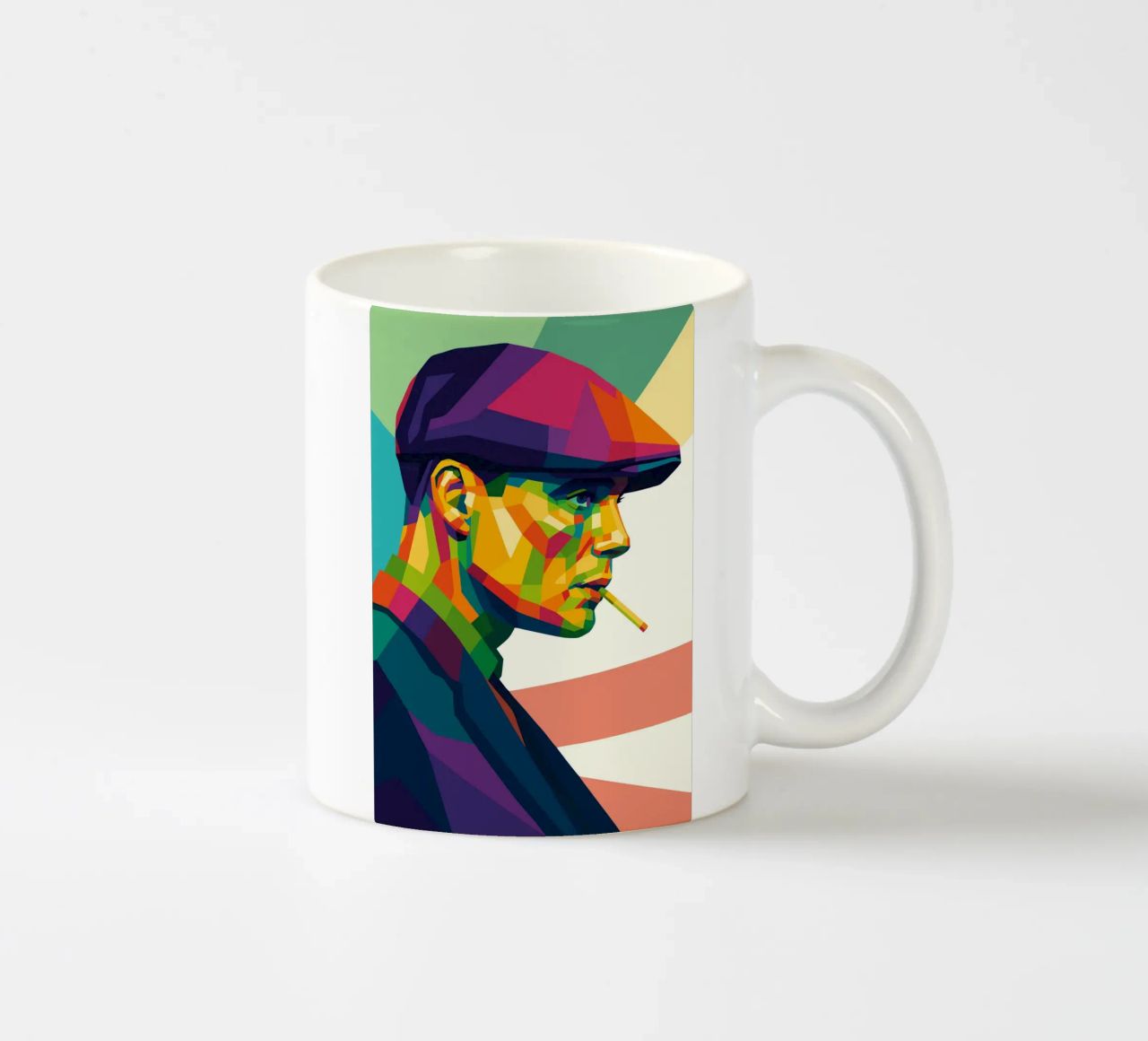 thomas shelby retro pop art wpap tazza in ceramica da aiswa