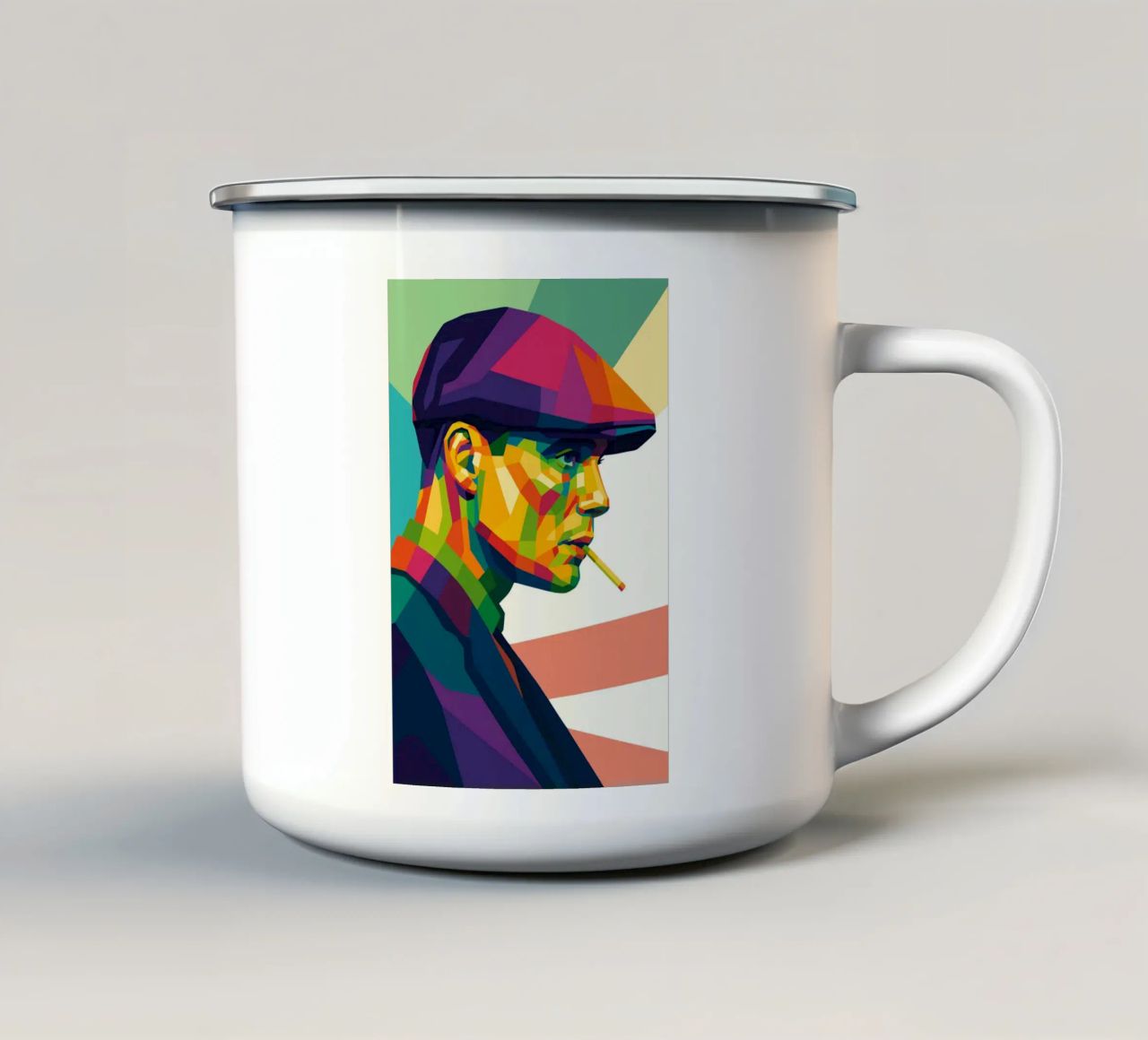 thomas shelby retro pop art wpap tazza in smalto da aiswa
