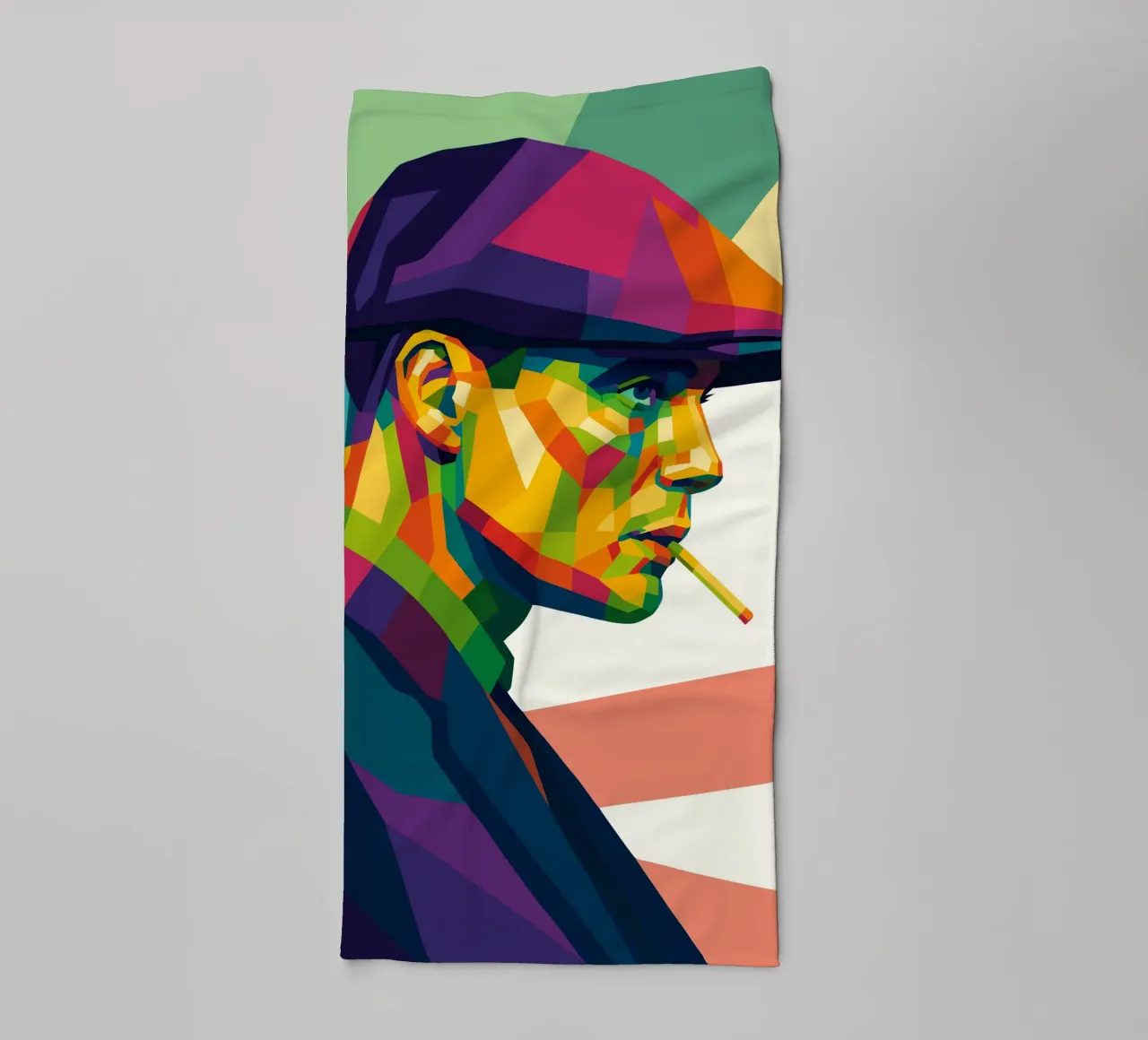 thomas shelby retro pop art wpap asciugamano da bagno da aiswa
