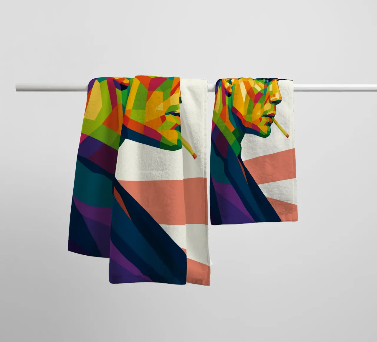 thomas shelby retro pop art wpap asciugamano da bagno da aiswa