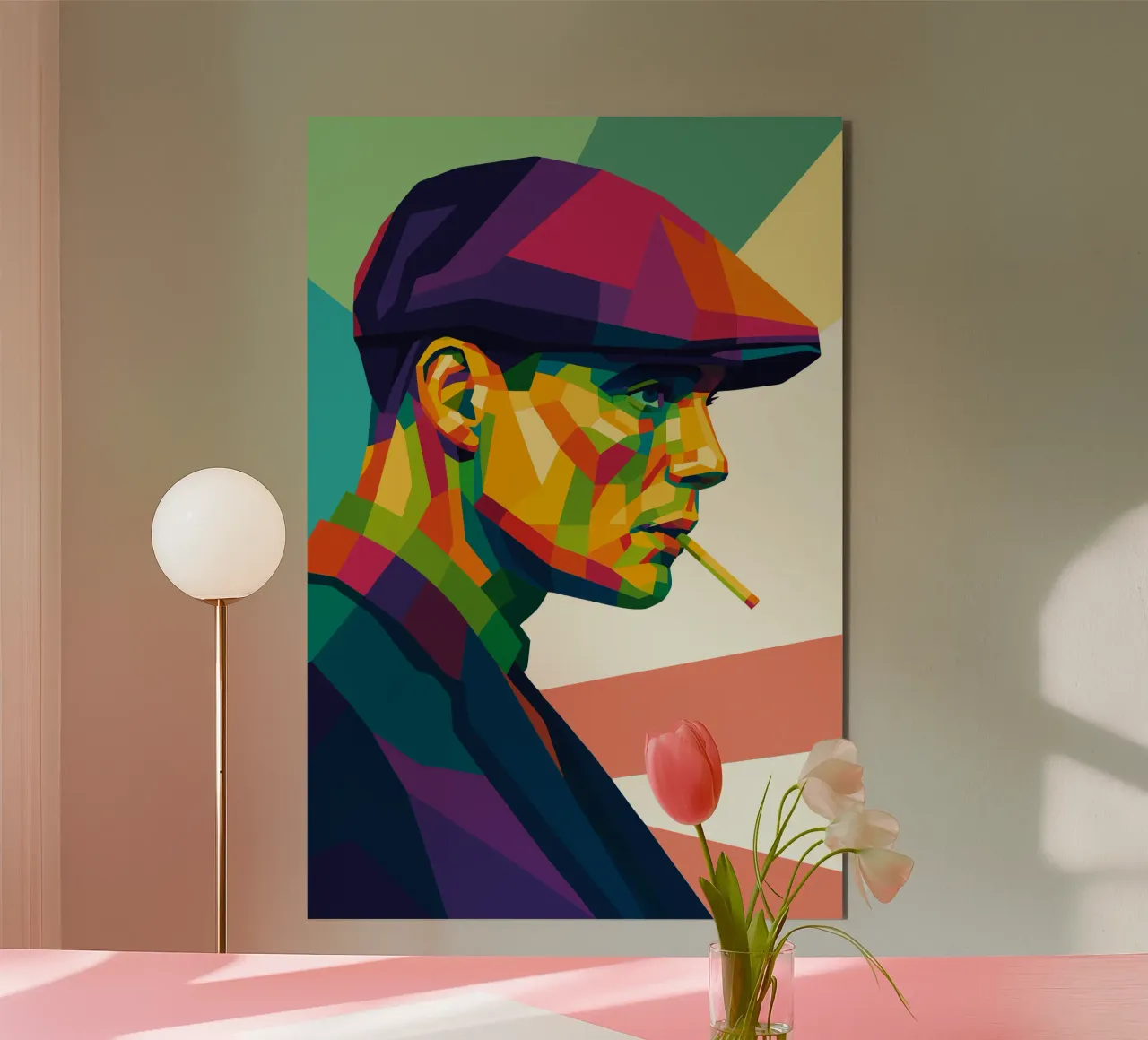 thomas shelby retro pop art wpap alluminio dibond da aiswa