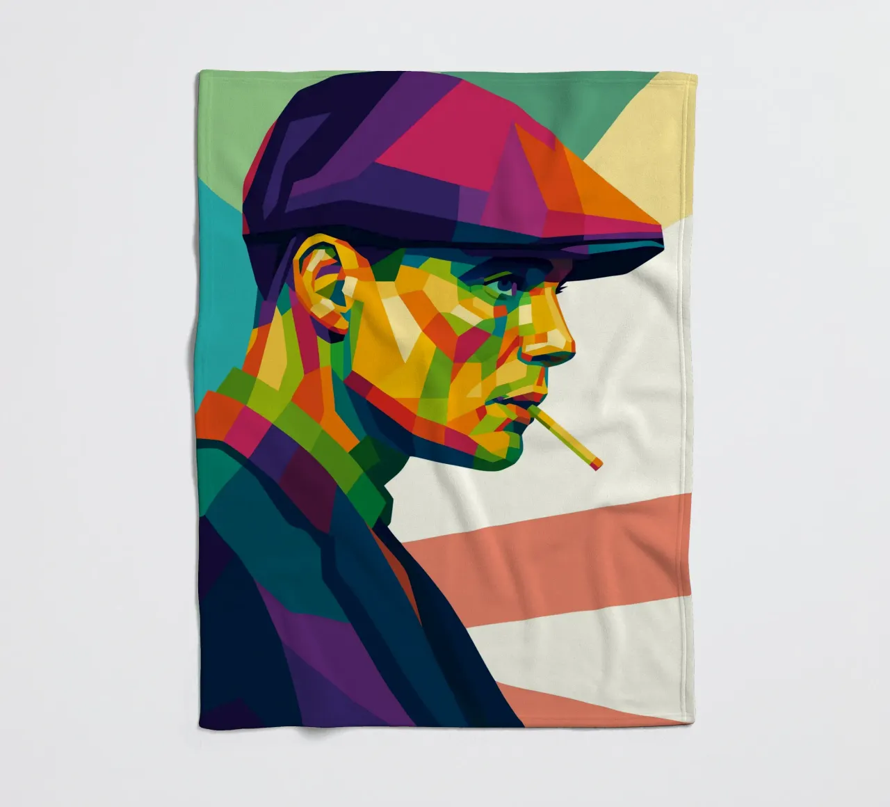 thomas shelby retro pop art wpap coperta in pile da aiswa