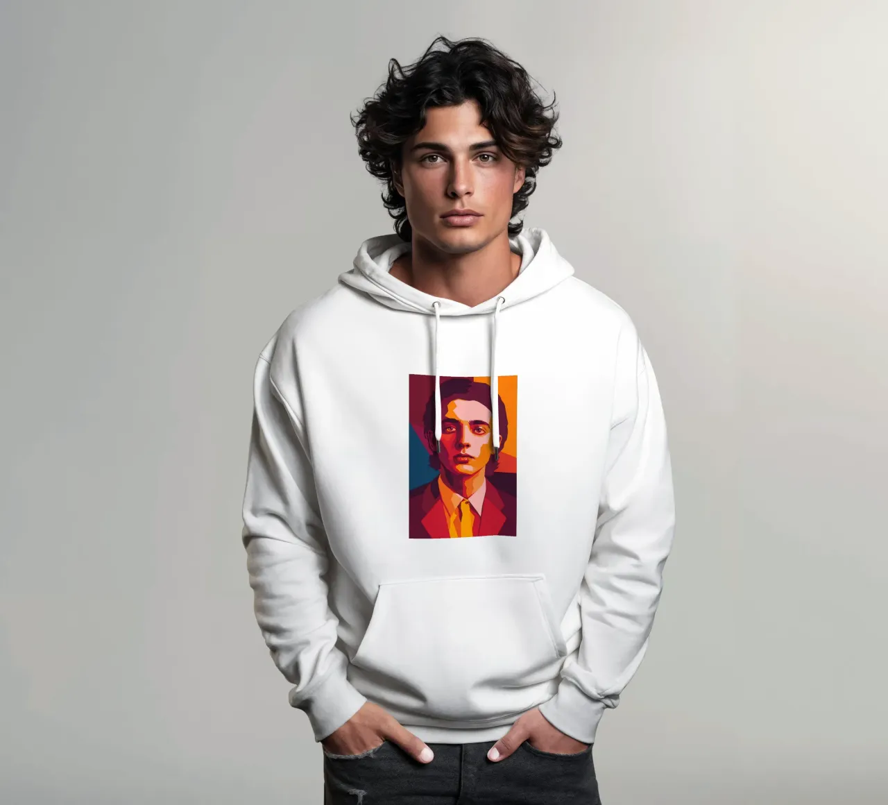 timothee chalamet retro pop kunst wpap Hoodie von aiswa
