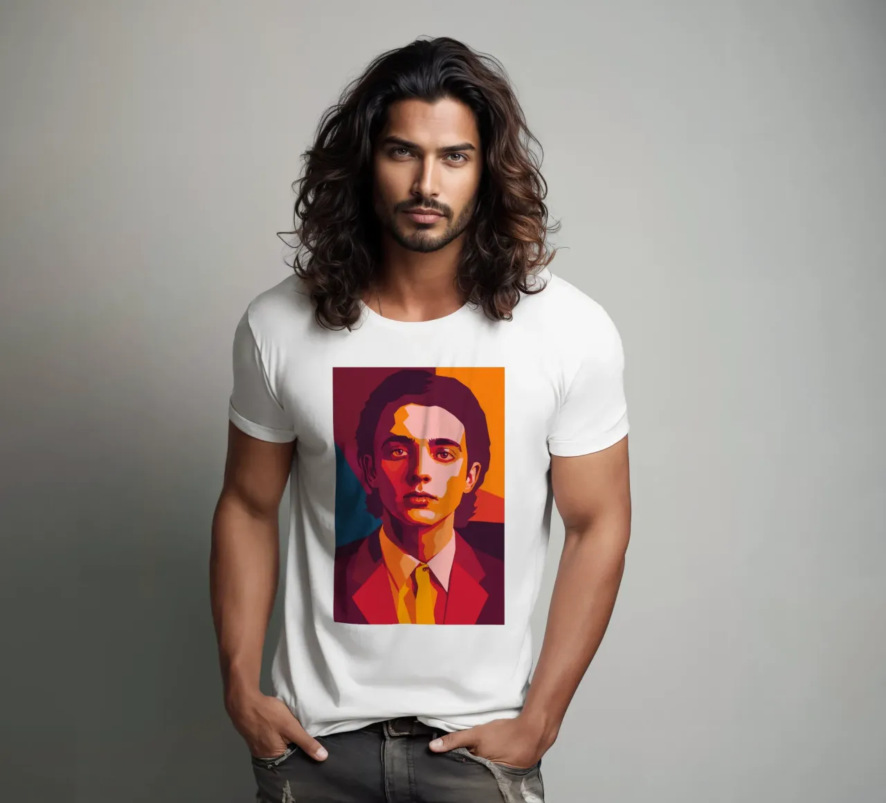 timothee chalamet retro pop art wpap t-shirt da aiswa