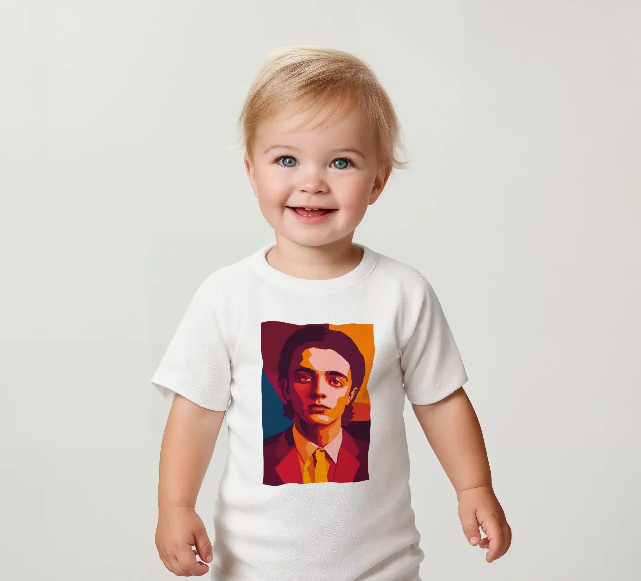 timothee chalamet retro pop art wpap camiseta de bebé de aiswa