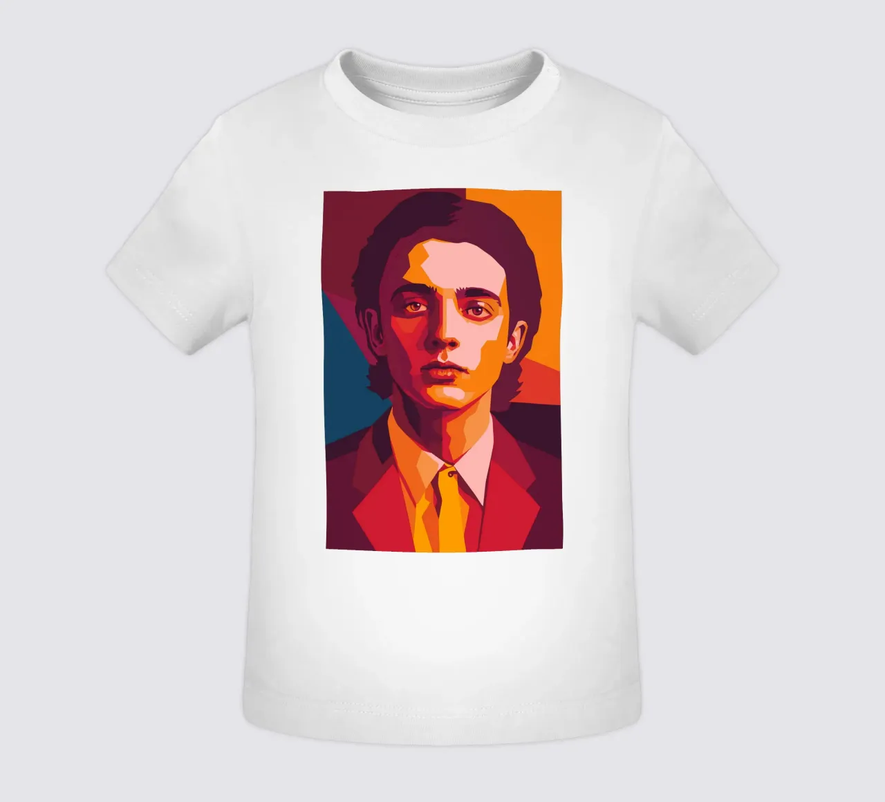 timothee chalamet retro pop art wpap maglietta neonato da aiswa