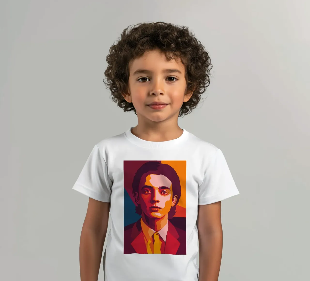timothee chalamet retro pop art wpap t-shirt bambini da aiswa