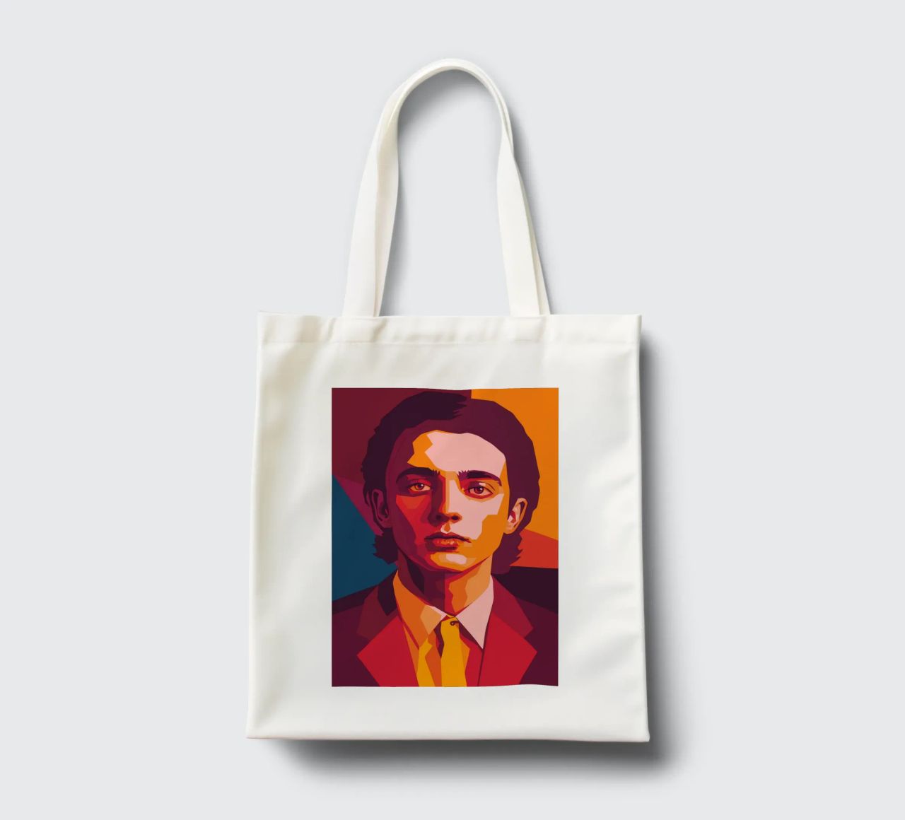 timothee chalamet retro pop art wpap borsa in juta da aiswa
