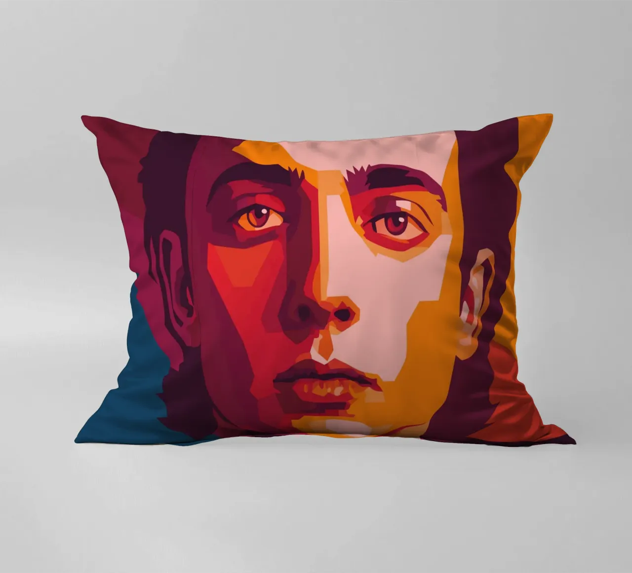 timothee chalamet retro pop art wpap decorative cushion by aiswa