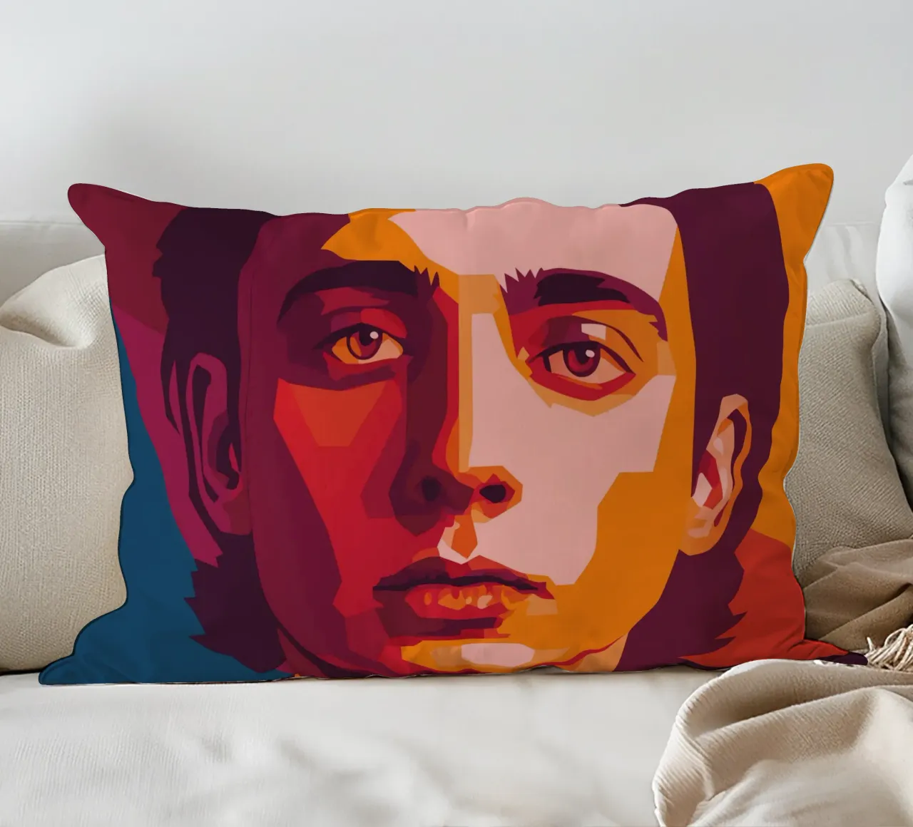 timothee chalamet retro pop art wpap cuscino da aiswa