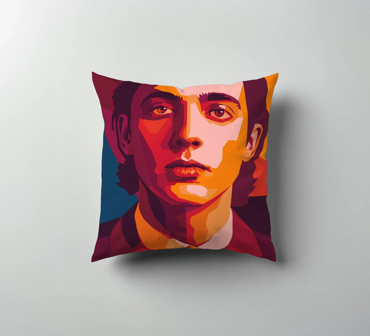 timothee chalamet retro pop art wpap cuscino da aiswa