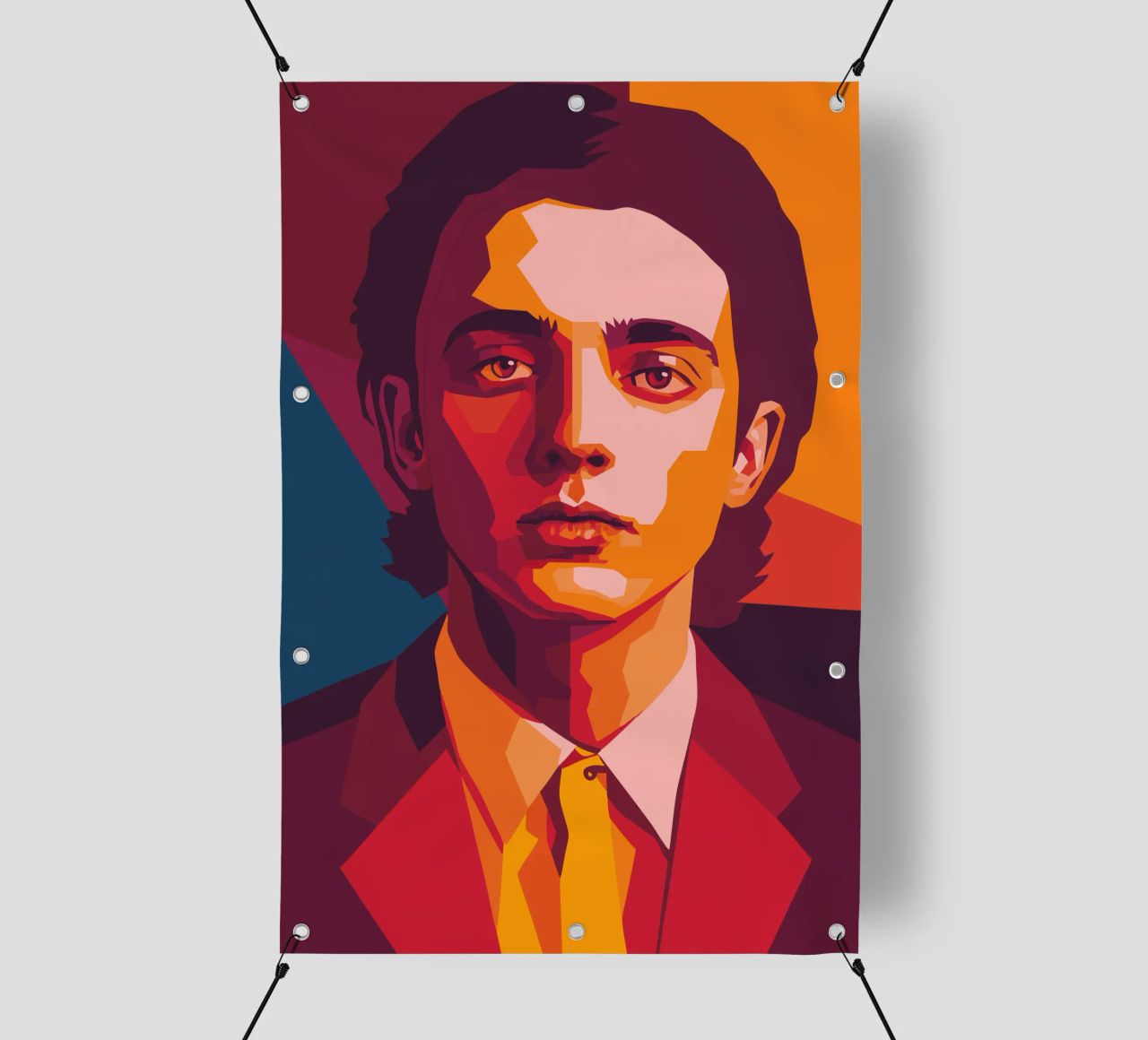 timothee chalamet retro pop art wpap telo in pvc da aiswa