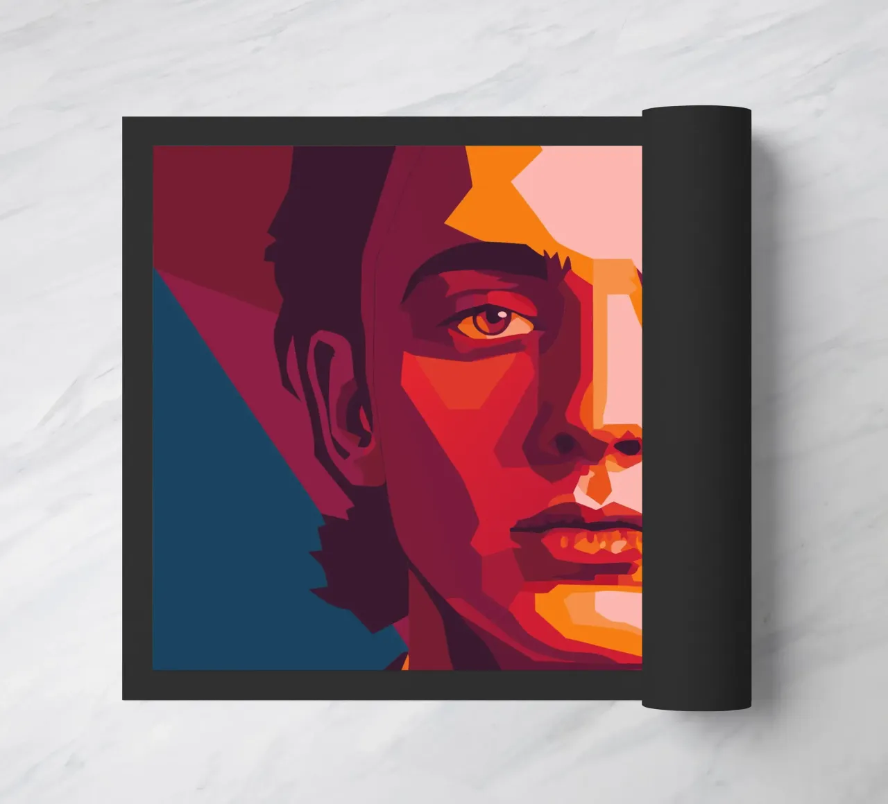 timothee chalamet retro pop art wpap doormat by aiswa