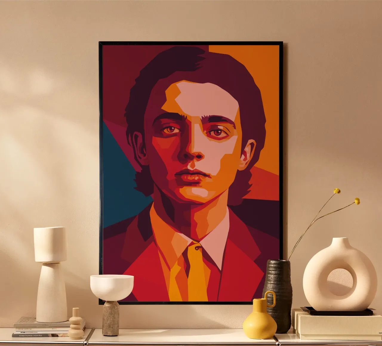 timothee chalamet retro pop art wpap carta hahnemühle da aiswa