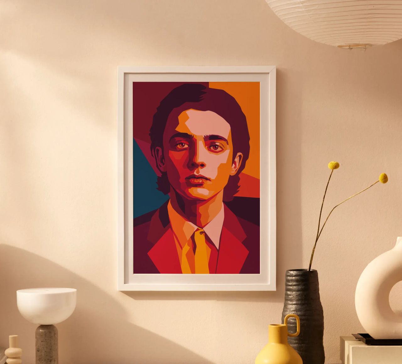 timothee chalamet retro pop art wpap poster by aiswa