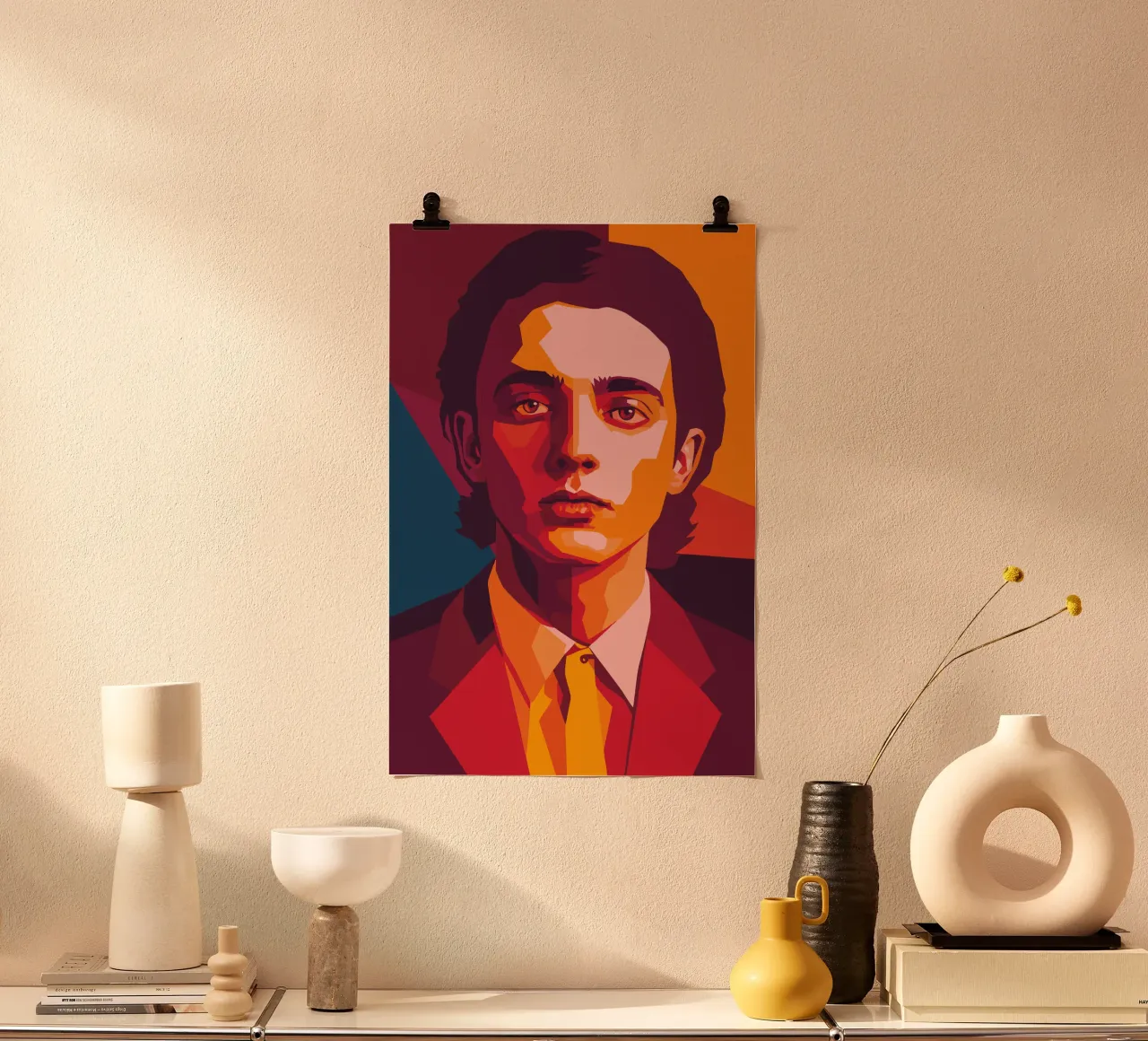 timothee chalamet retro pop art wpap carta hahnemühle da aiswa