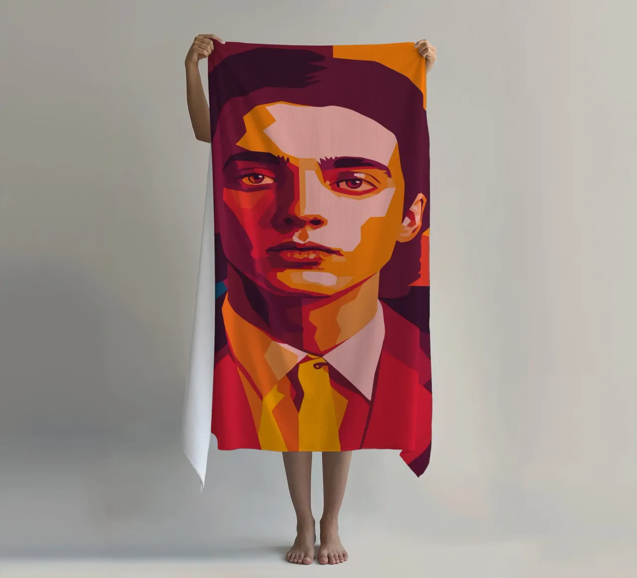 timothee chalamet retro pop art wpap telo mare da aiswa