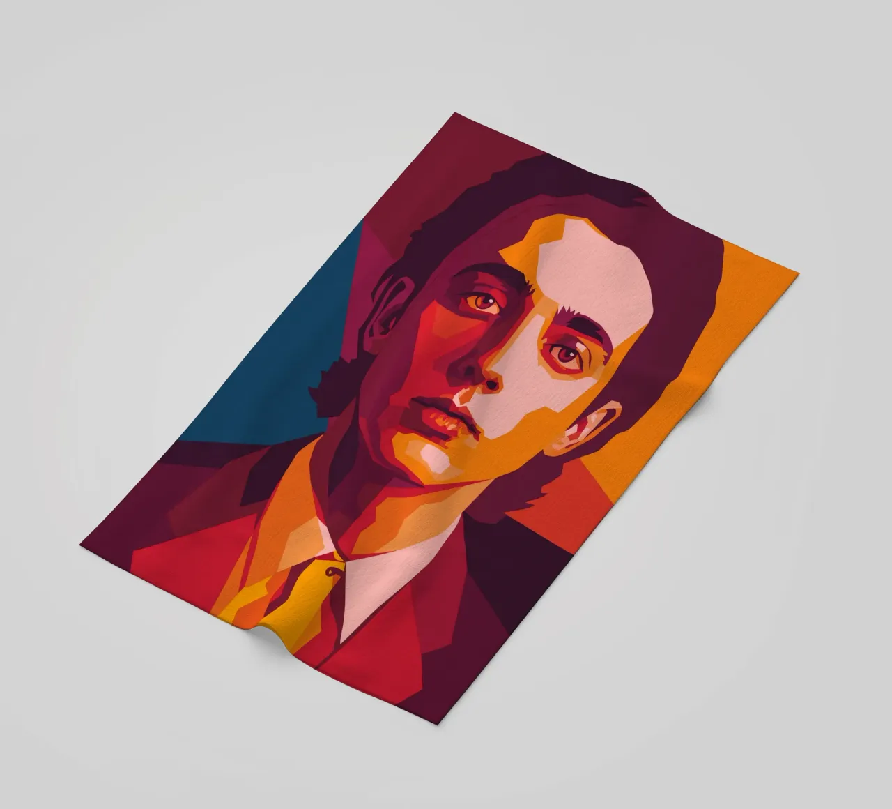 timothee chalamet retro pop art wpap telo mare da aiswa