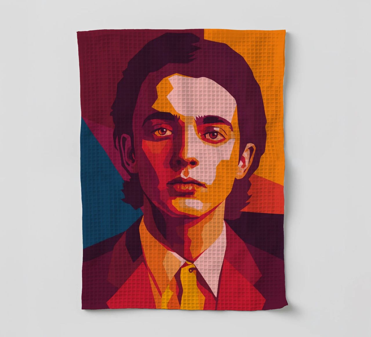 timothee chalamet retro pop art wpap canovaccio da cucina da aiswa