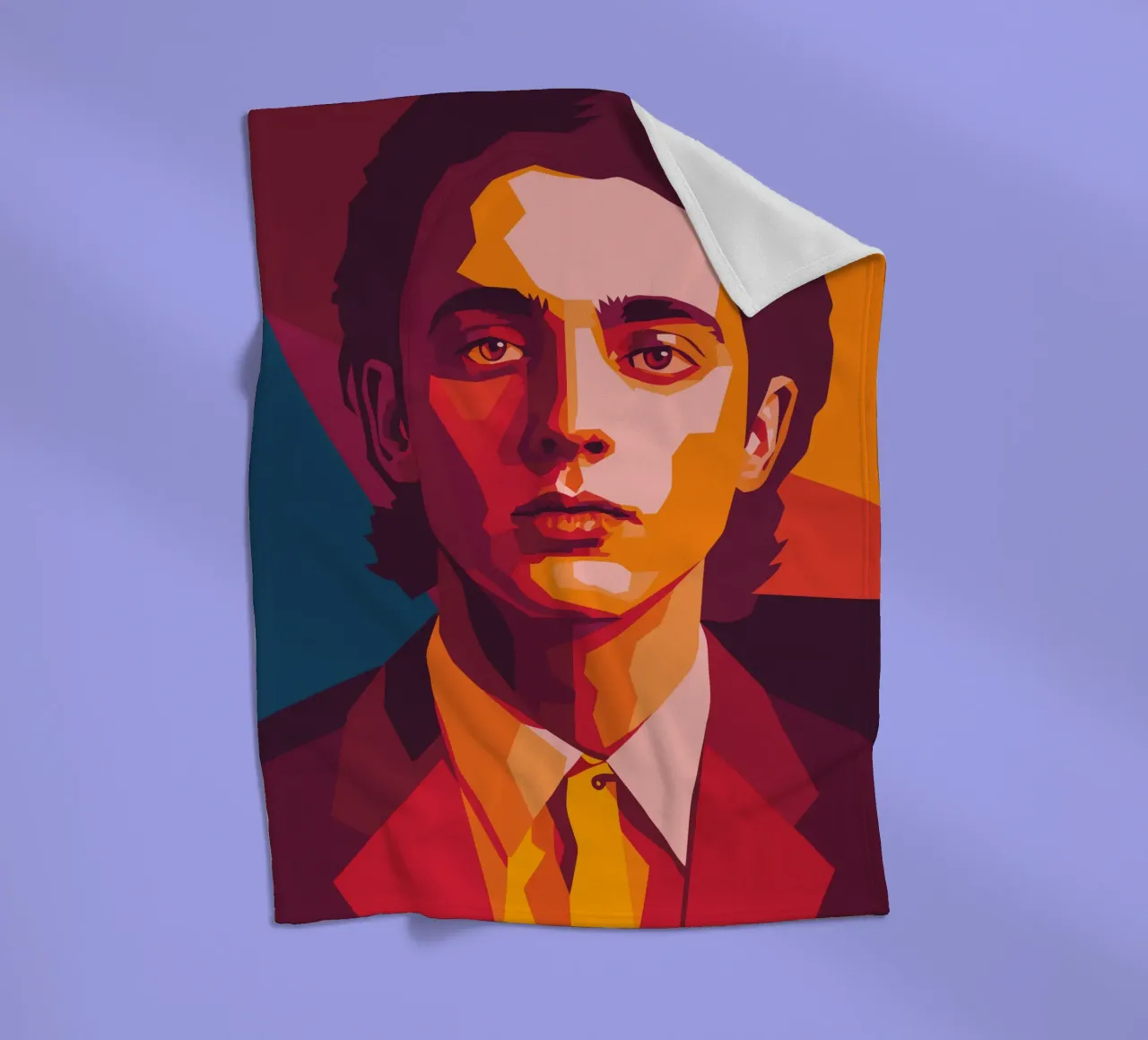 timothee chalamet retro pop art wpap coperta in pile da aiswa