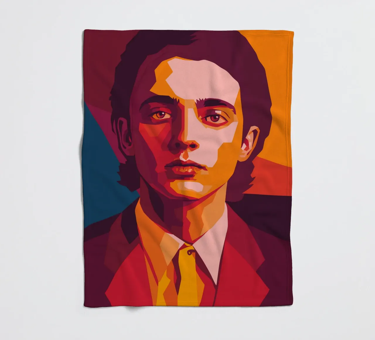 timothee chalamet retro pop art wpap coperta in pile da aiswa