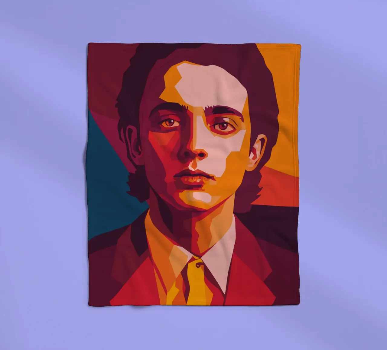 timothee chalamet retro pop art wpap coperta in pile da aiswa
