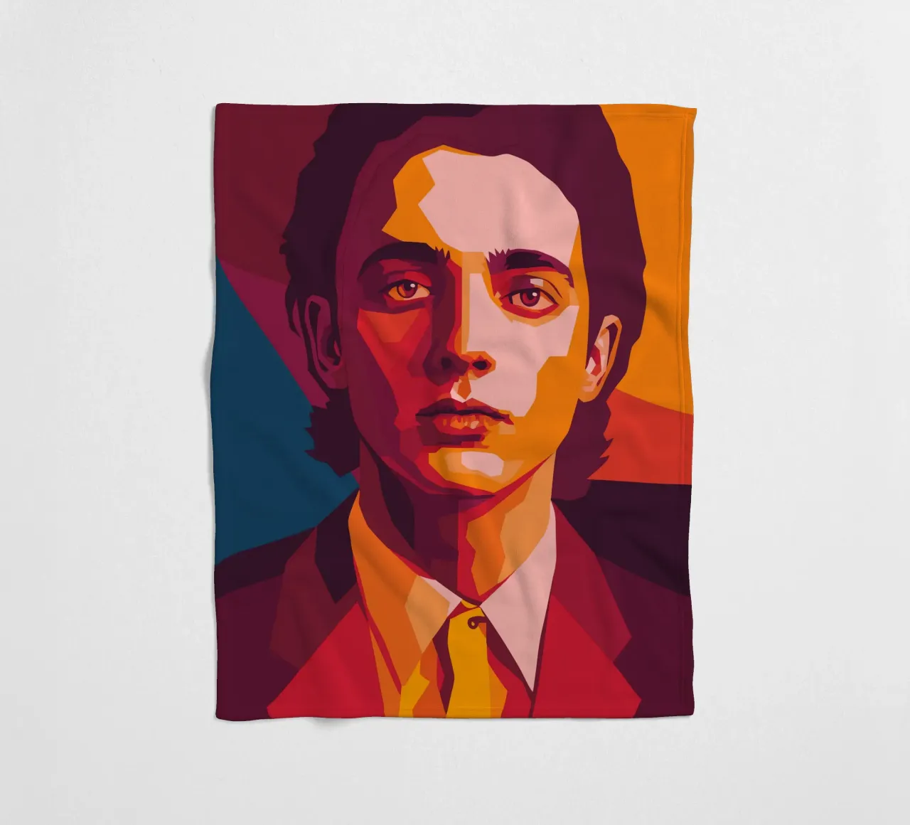 timothee chalamet retro pop art wpap coperta in pile da aiswa