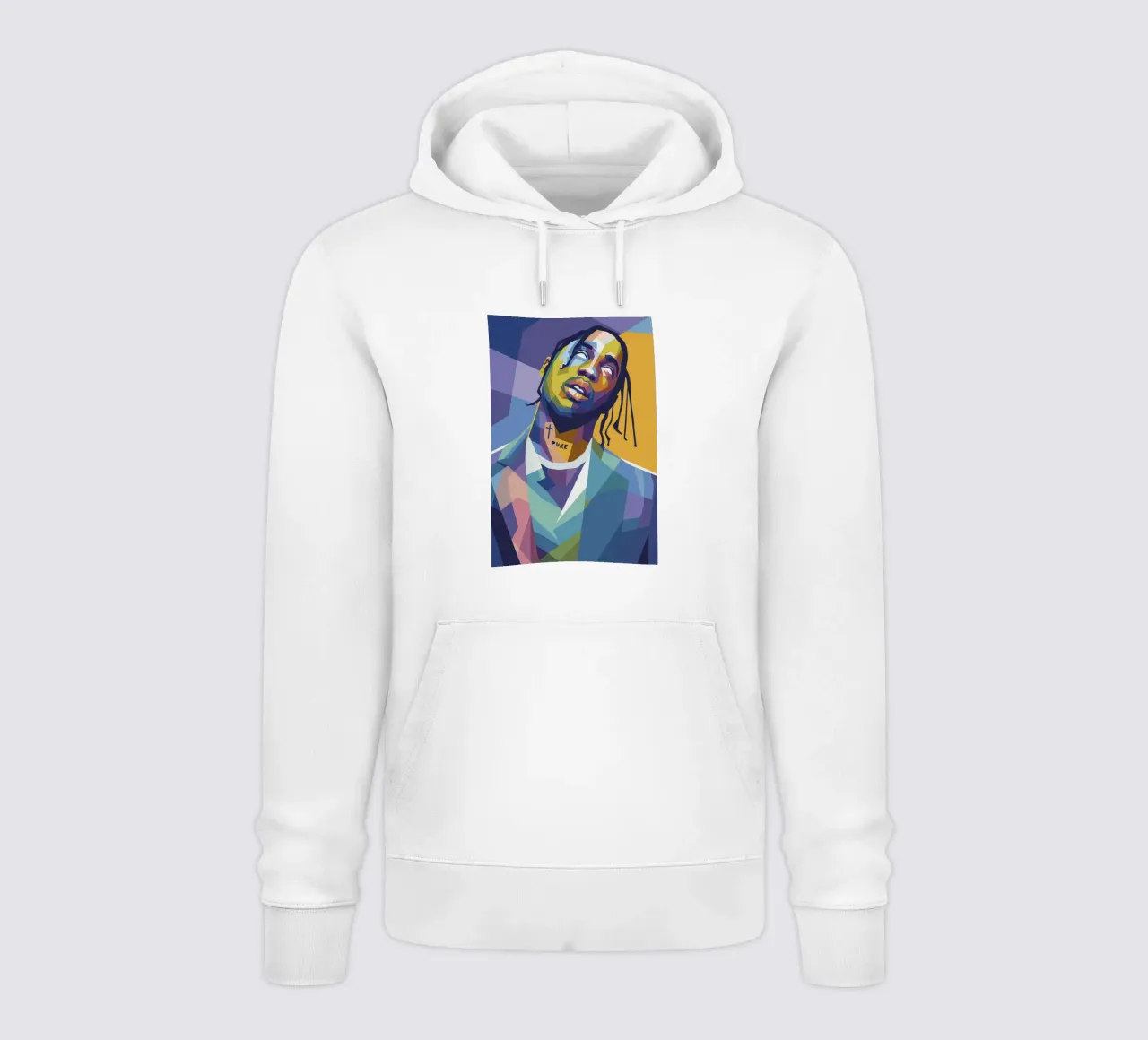 travis retro pop art wpap felpa con cappuccio da aiswa