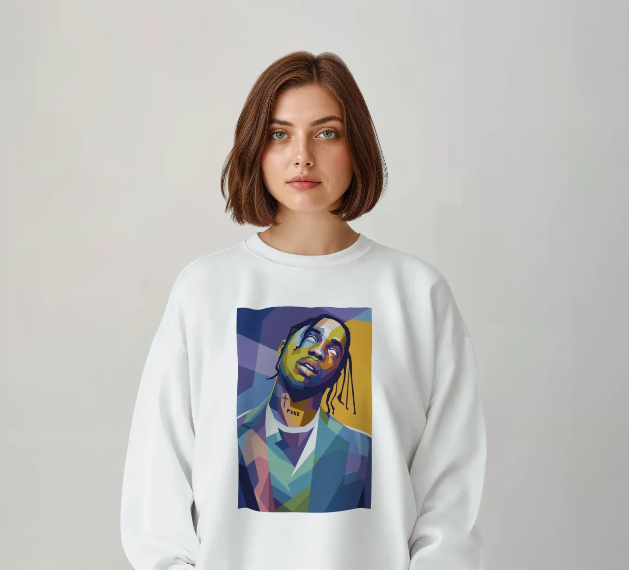 travis retro pop art wpap Sweatshirt von aiswa
