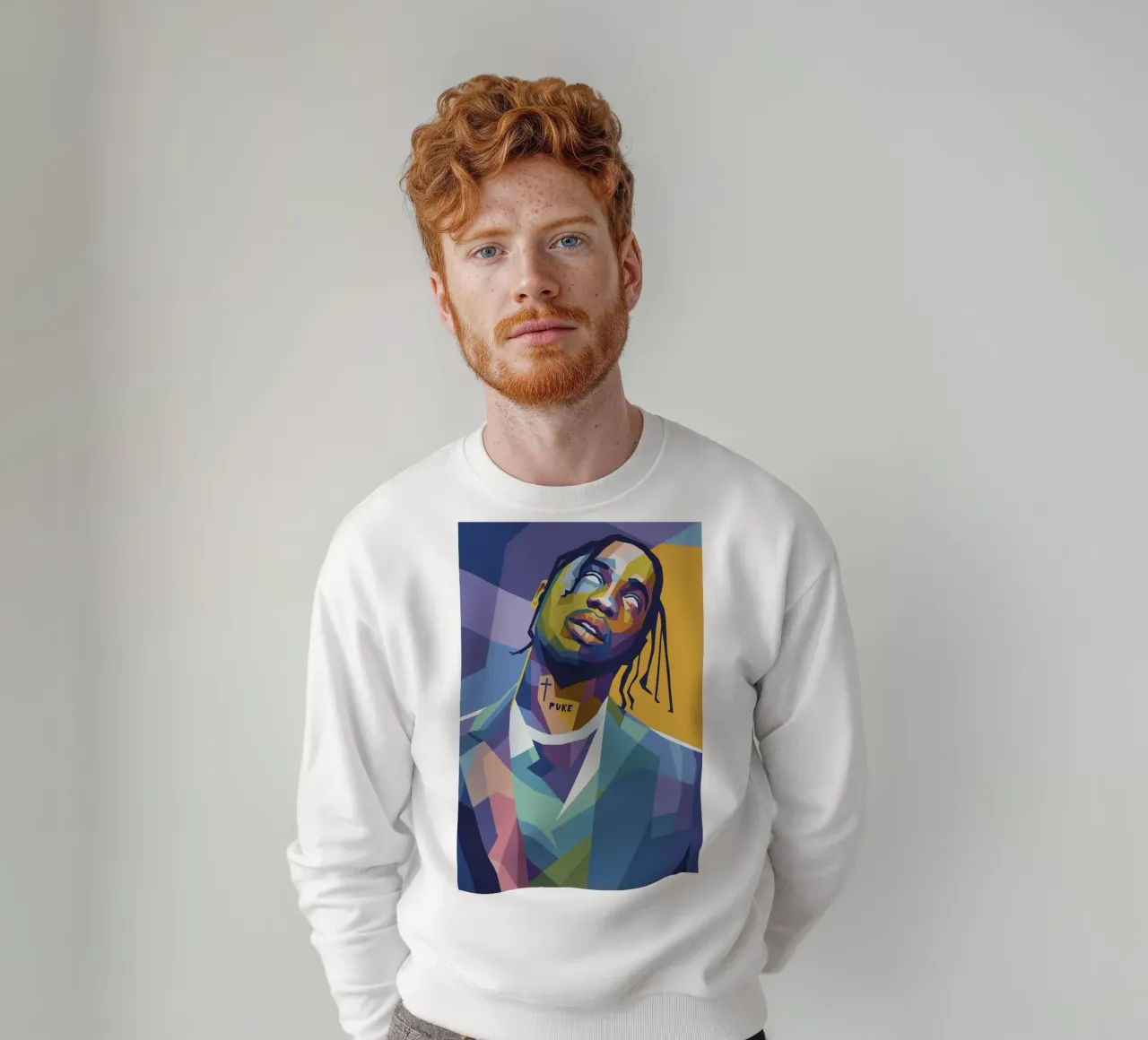 travis retro pop art wpap Sweatshirt von aiswa