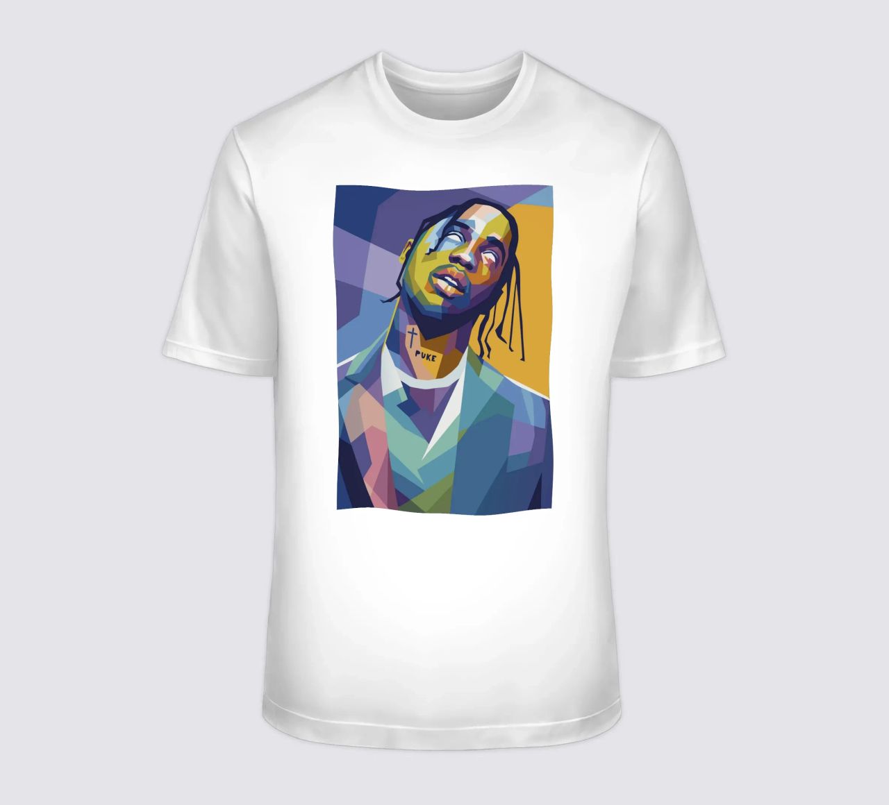 travis retro pop art wpap t-shirt da aiswa