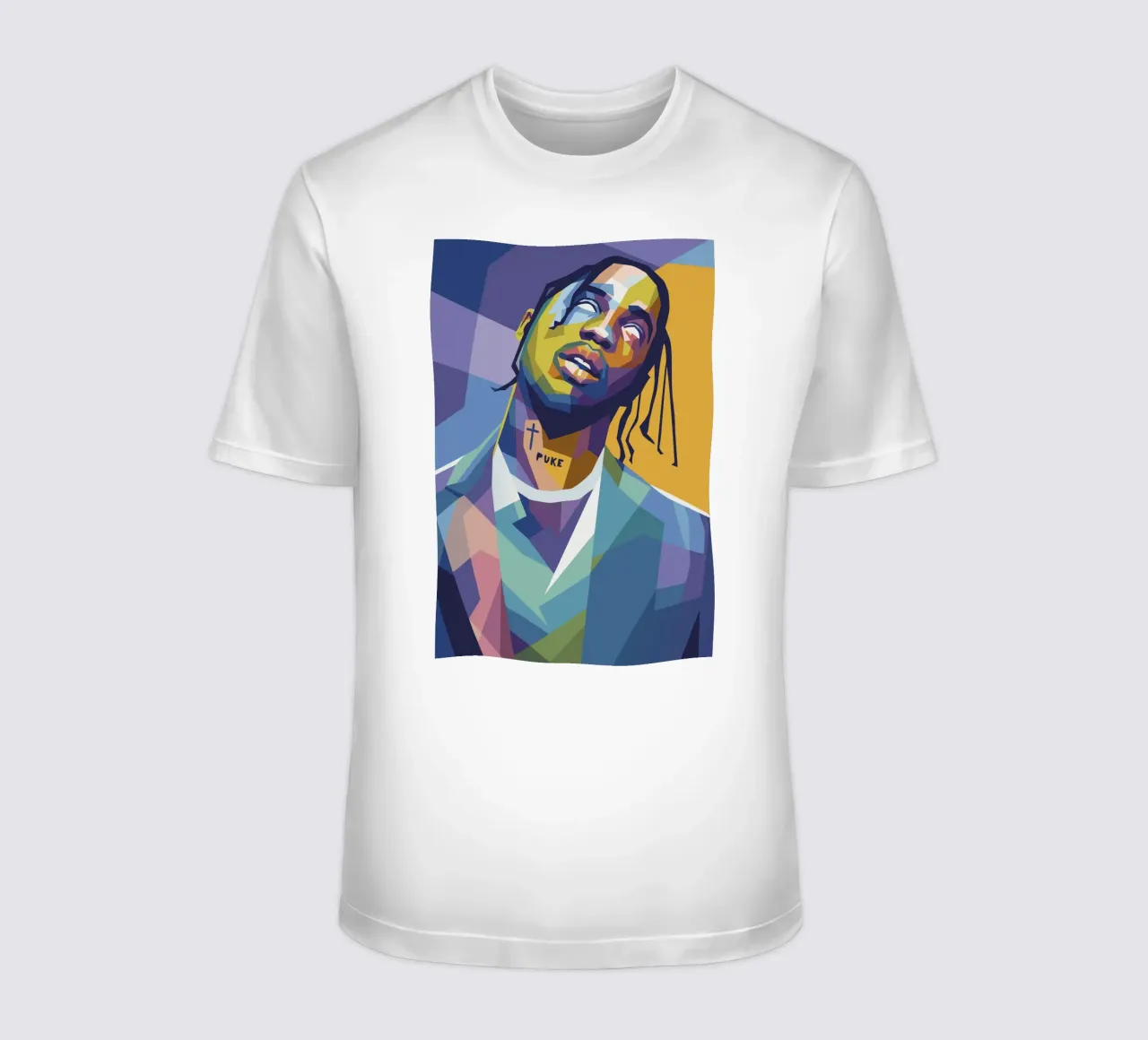 travis retro pop art wpap t-shirt da aiswa