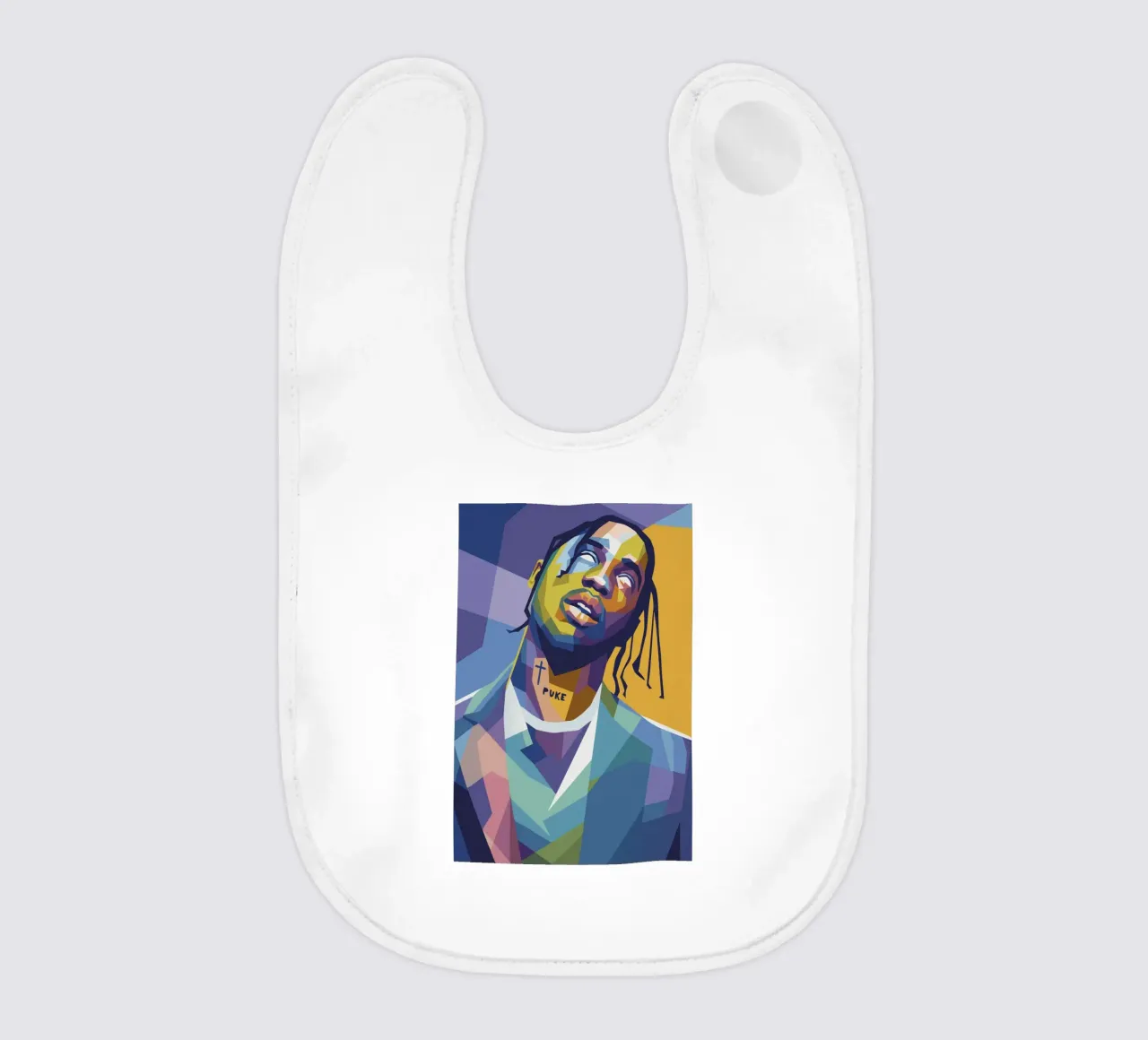 travis retro pop art wpap babero de aiswa