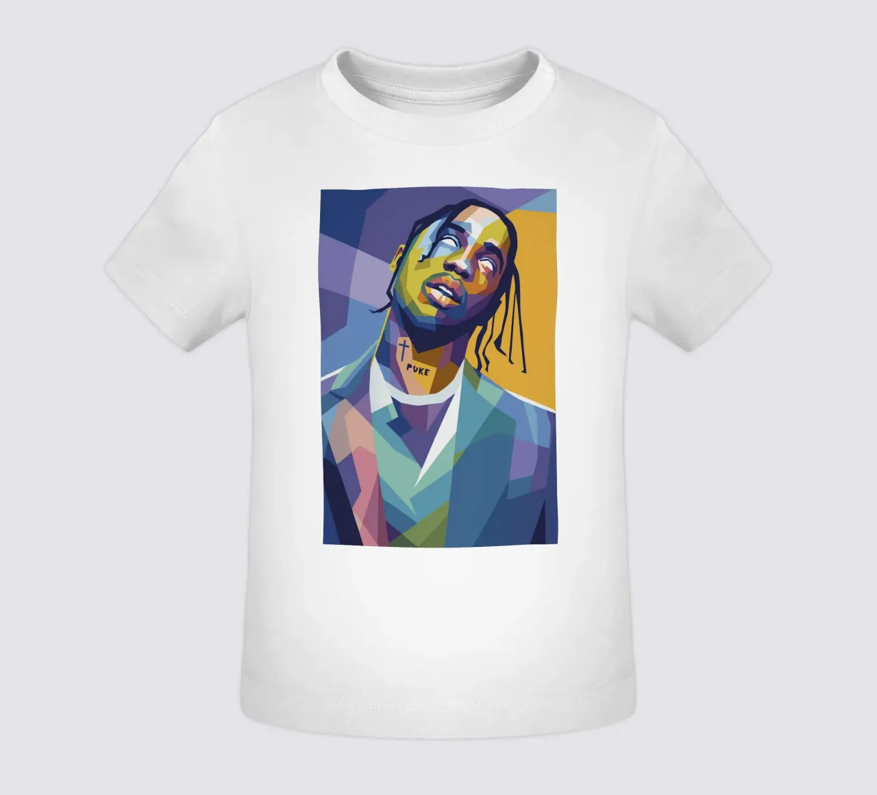 travis retro pop art wpap maglietta neonato da aiswa