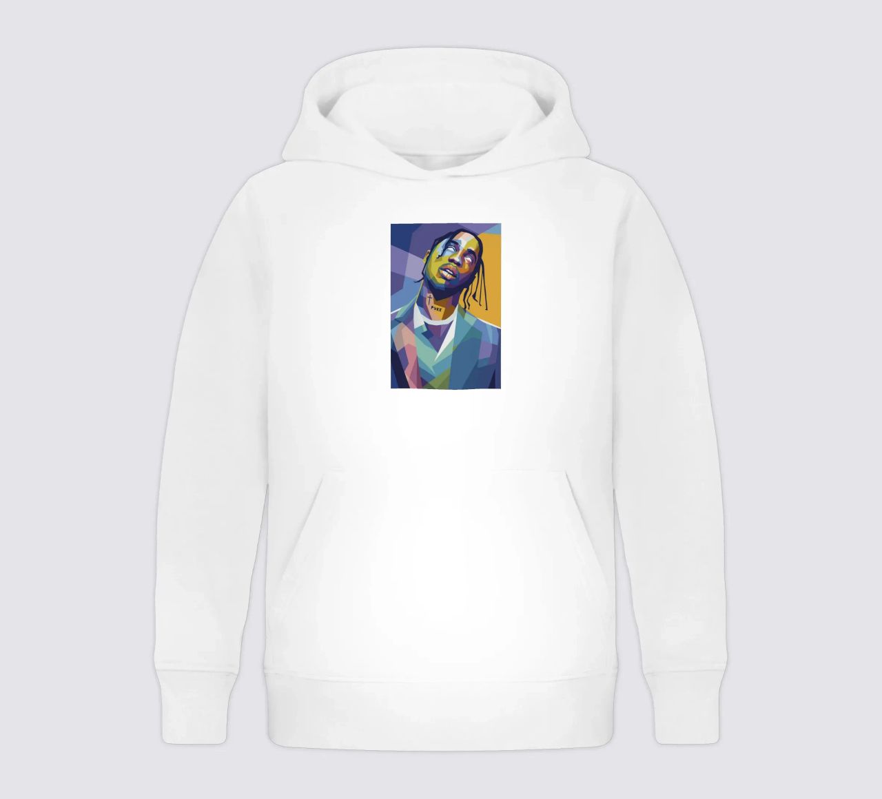 travis retro pop art wpap felpa bambino con cappuccio da aiswa