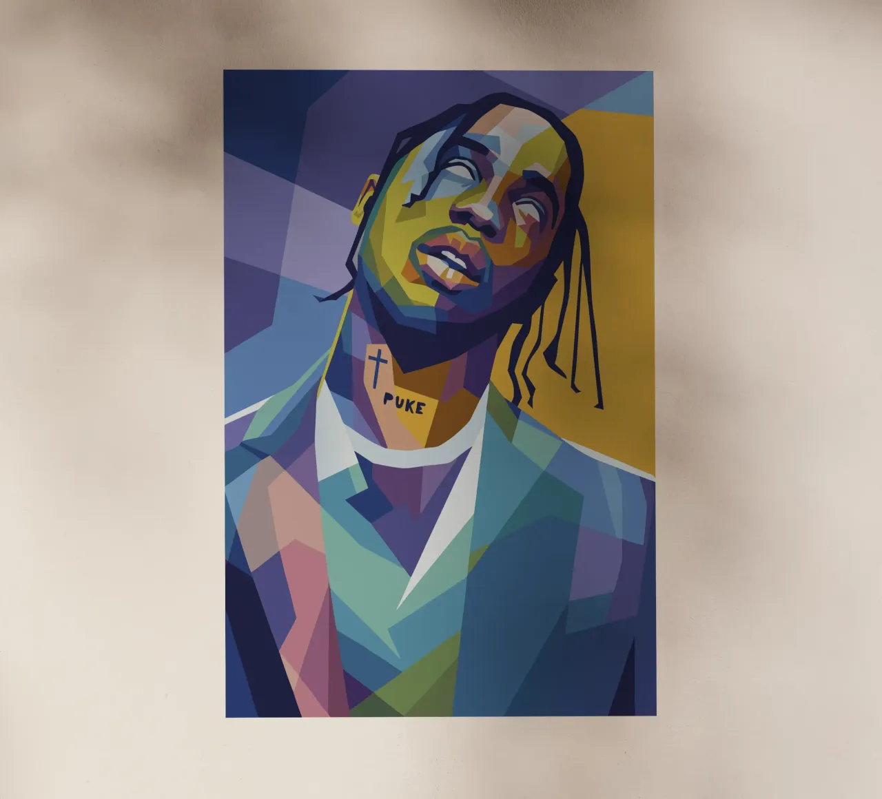 travis retro pop art wpap pellicola backlit da aiswa