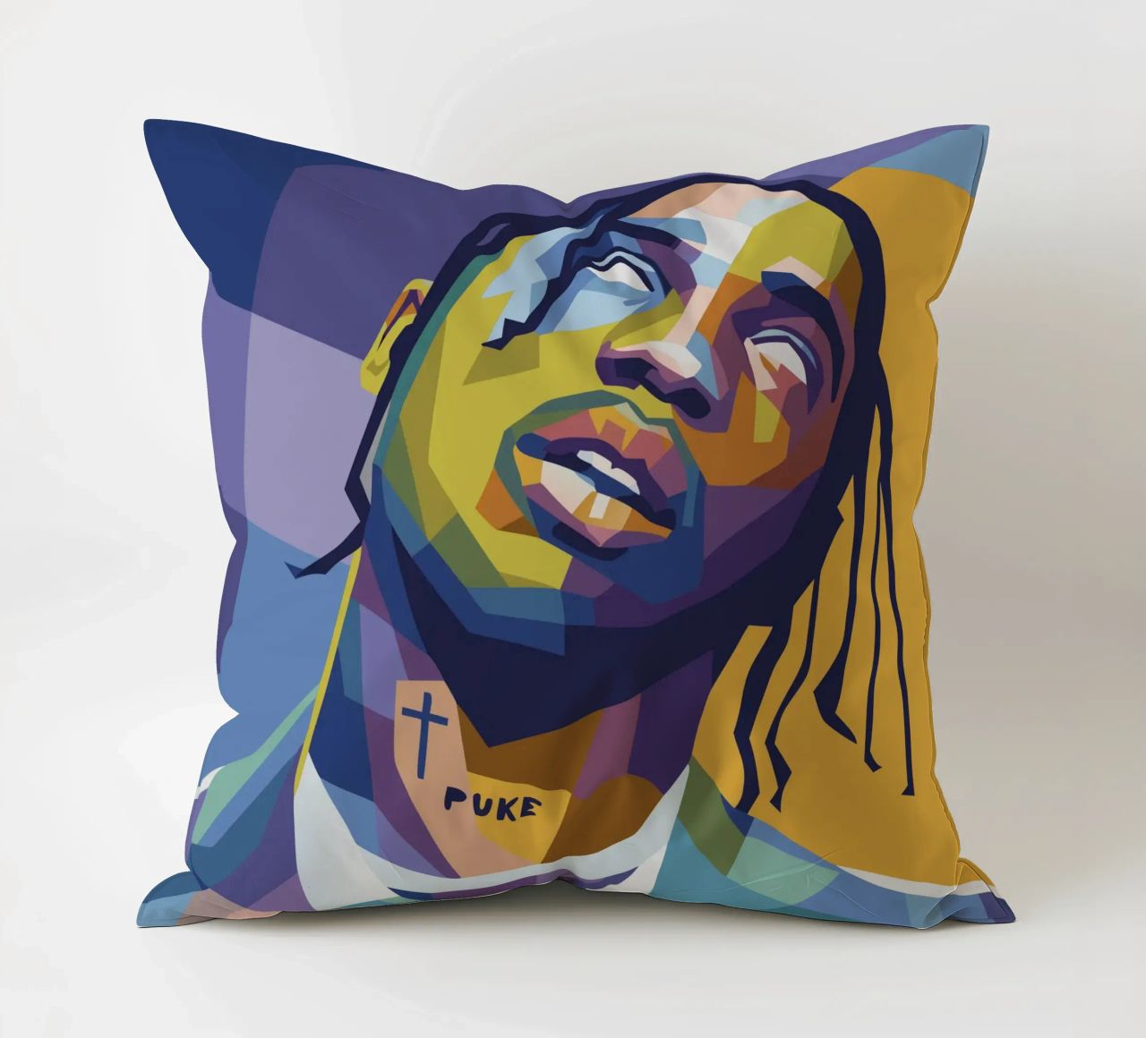 travis retro pop art wpap cuscino da aiswa