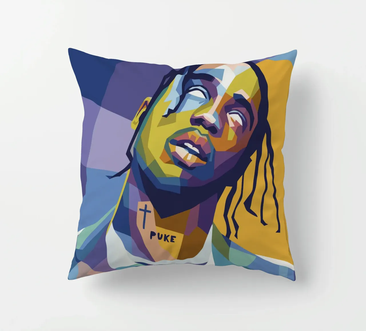 travis retro popart wpap kussen van aiswa