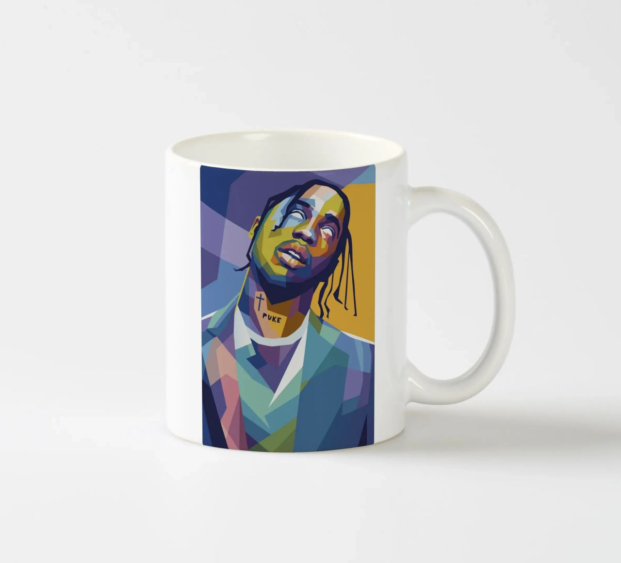 travis retro pop art wpap tazza in ceramica da aiswa