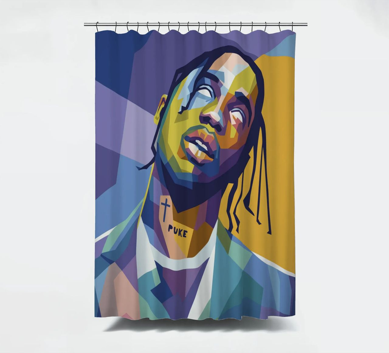 travis retro pop art wpap tenda da doccia da aiswa