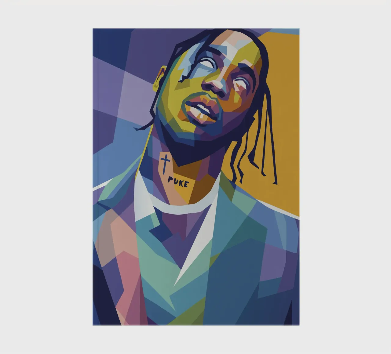 travis retro pop art wpap notebook by aiswa