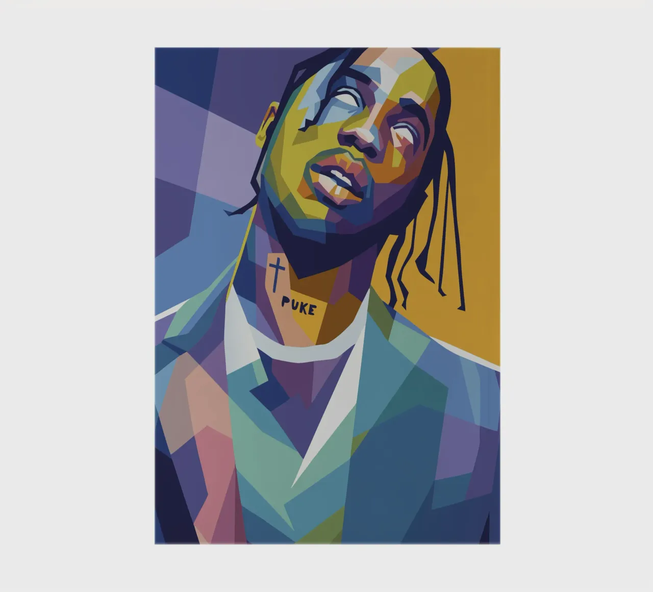 travis retro pop art wpap notebook by aiswa