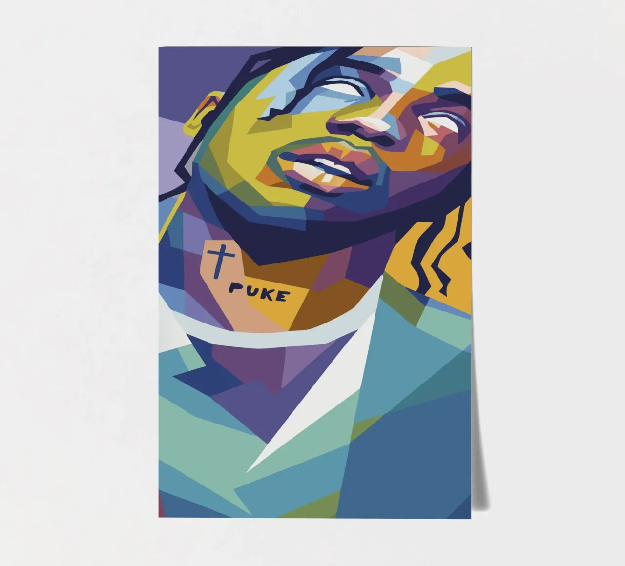 travis retro pop art wpap foglio adesivo da aiswa