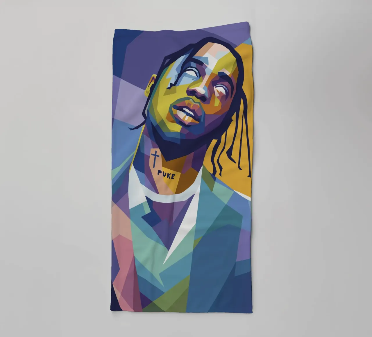 travis retro pop art wpap asciugamano da bagno da aiswa