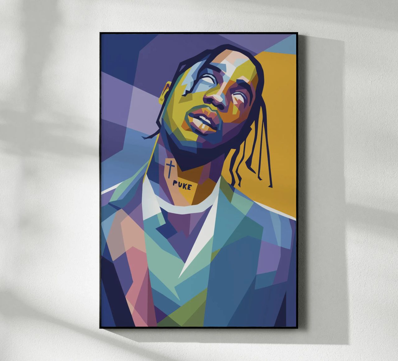 travis retro pop art wpap plexiglass da aiswa