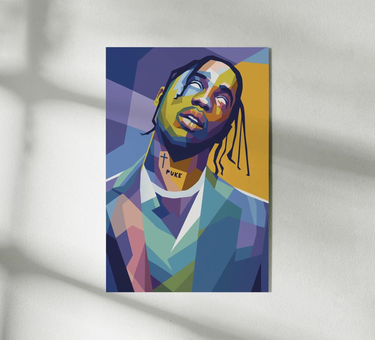 travis retro pop art wpap plexiglass da aiswa